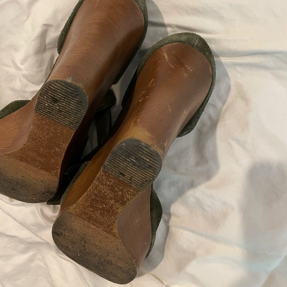 Vintage Steve Madden Suede Platform Wedge Sandals - Picture 5 of 5